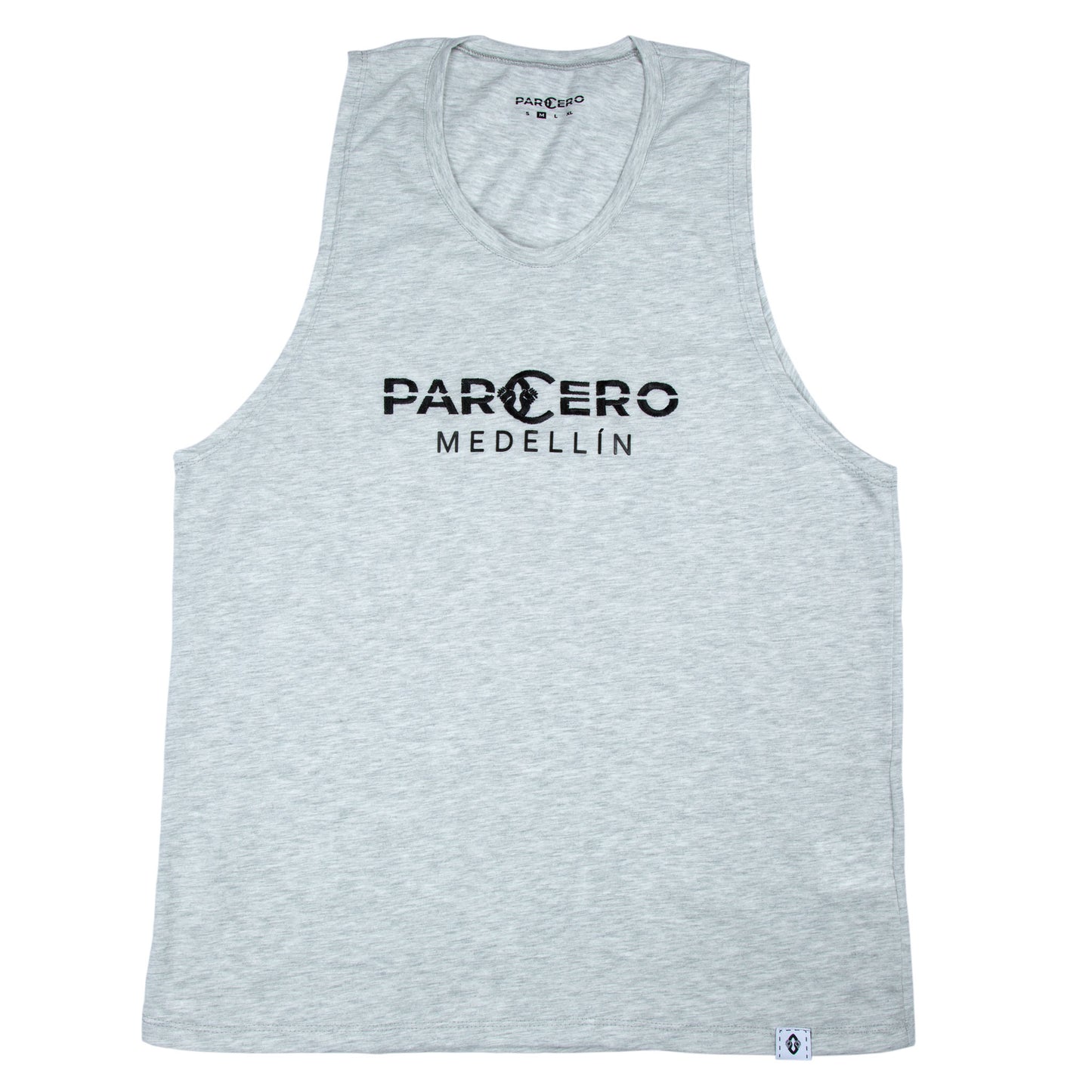 MUSCLE SHIRT AUS PIMA BAUMWOLLE MIT GROSSEM LOGO