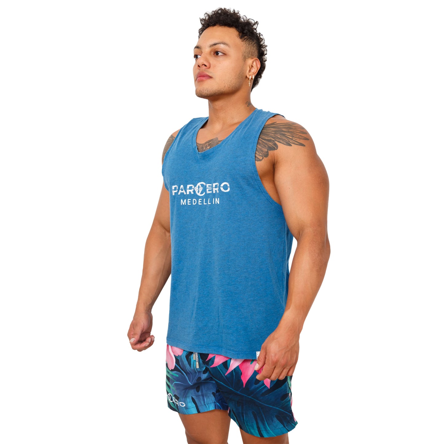MUSCLE SHIRT AUS PIMA BAUMWOLLE MIT GROSSEM LOGO