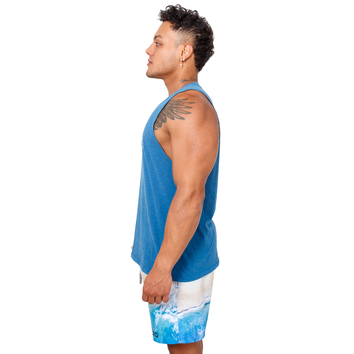 MUSCLE SHIRT AUS PIMA BAUMWOLLE MIT GROSSEM LOGO